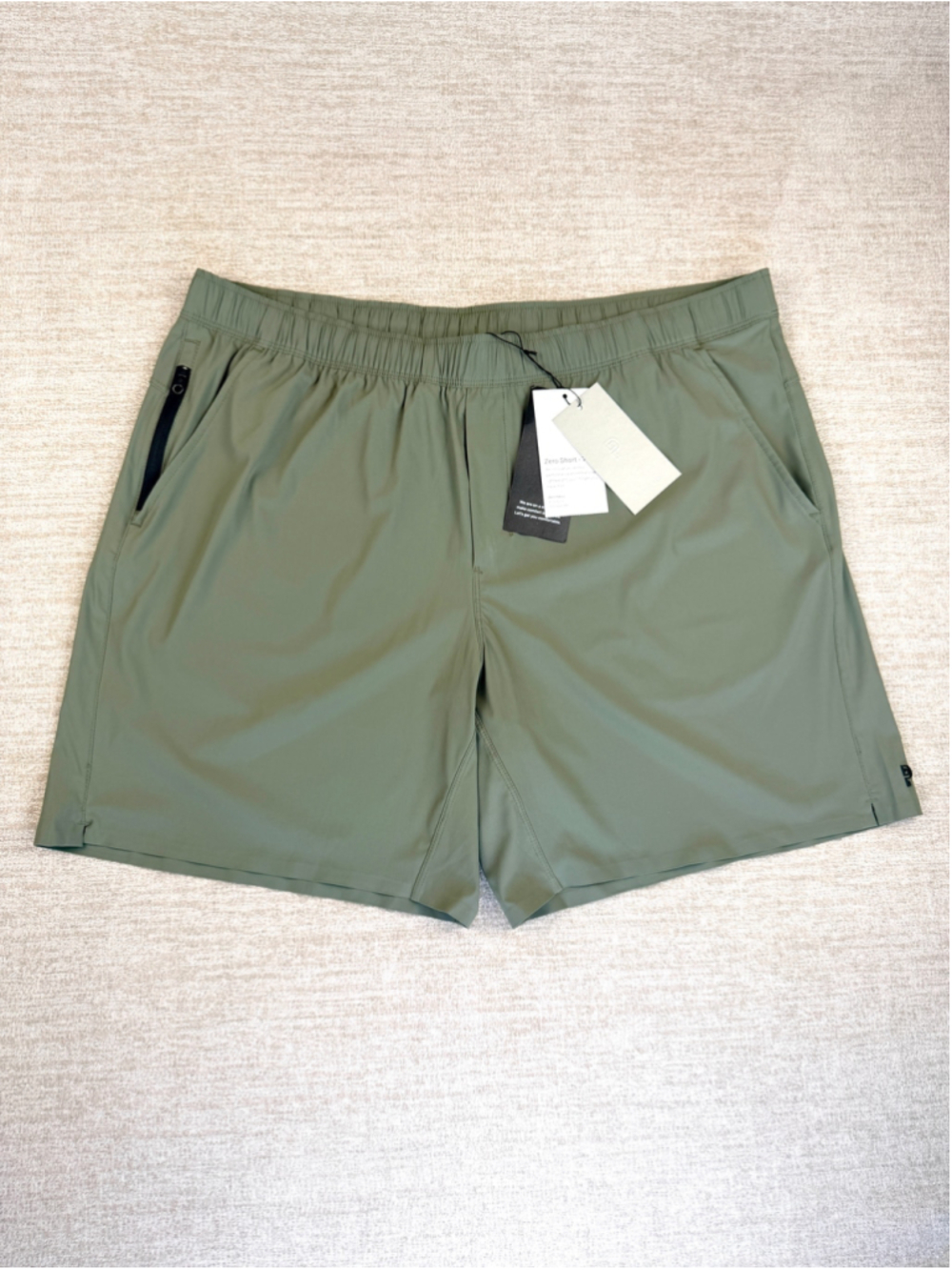 Men's Public Rec Zero Athletic Shorts 40 Forest Green 7” Inseam NWT NOBULL